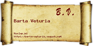 Barta Veturia névjegykártya